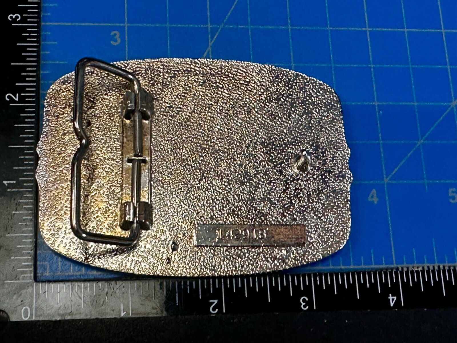 American Eagle commemorative 24K gold & silver plated belt buckle w/ COA