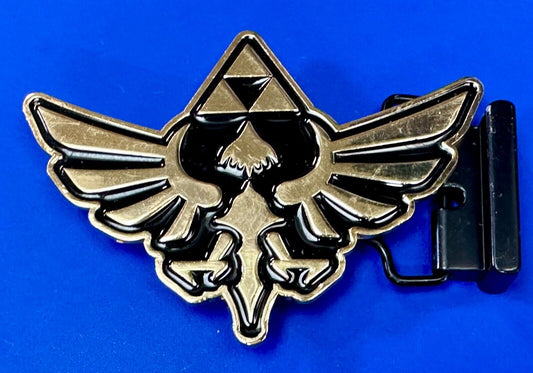 The Legend Of Zelda Black Golden Crest Triforce 2015 Nintendo Belt Buckle Hylian
