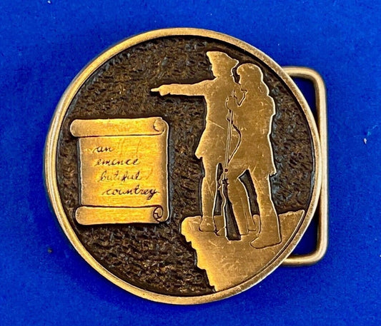  Beautiful Country Belt Buckle by Double Cabin Trading Co Victor MT SUPER RARE! 
