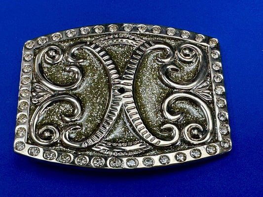 Unique silver color Vintage style belt buckle