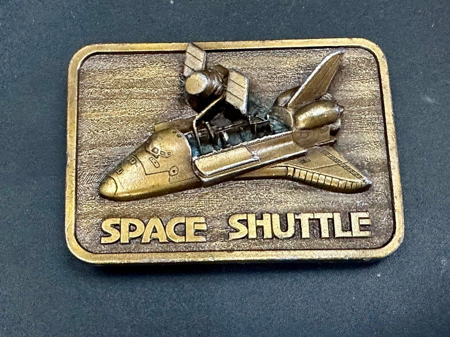 1980 Space Shuttle Belt Buckle 3D Open Payload Buckle Connection