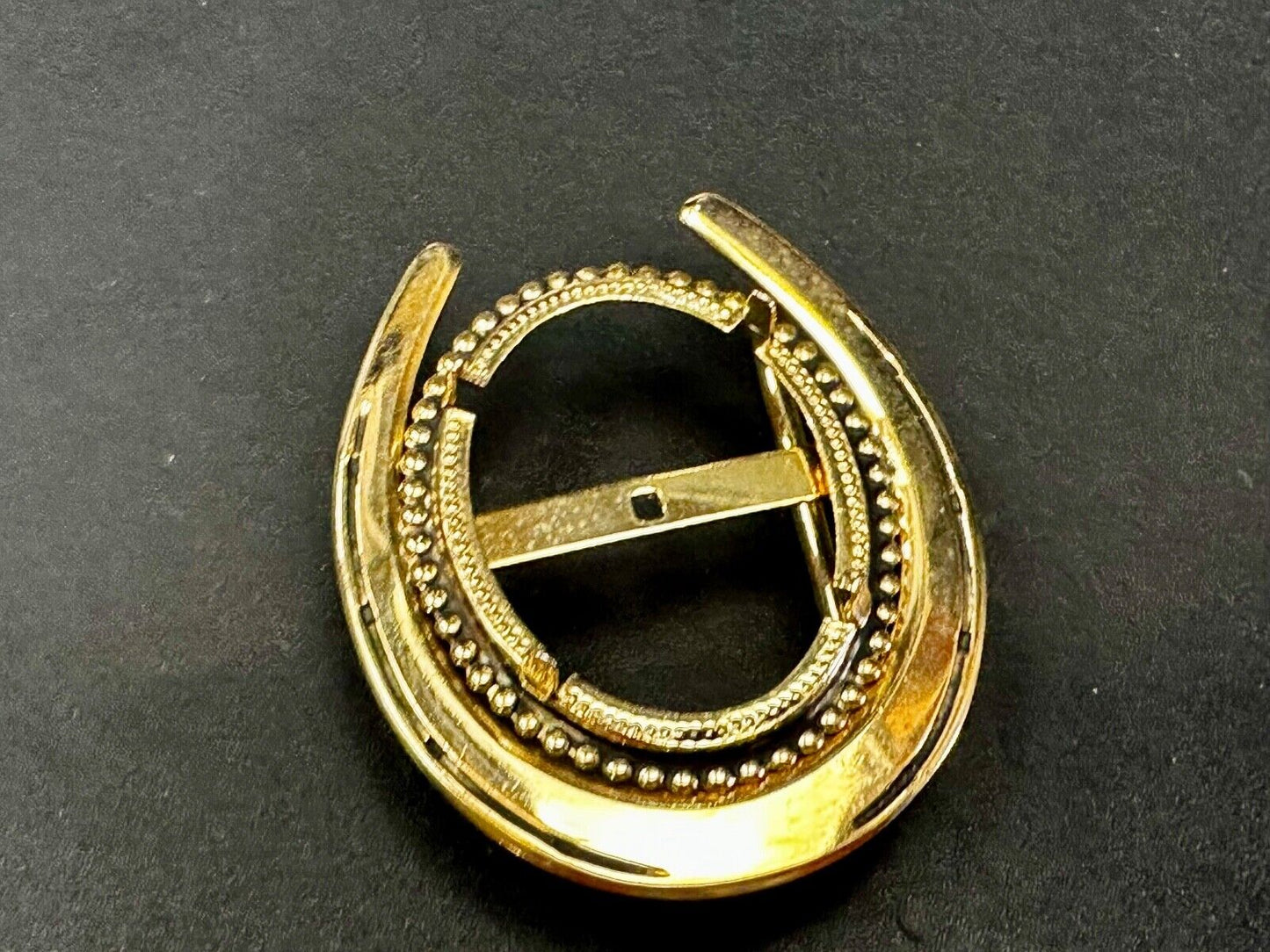 30 x 40 mm Gold Color Horseshoe Belt Buckle To Mount Your Cabochon Gem Stone