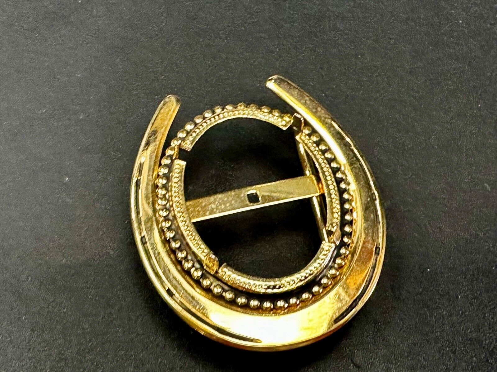 30 x 40 mm Gold Color Horseshoe Belt Buckle To Mount Your Cabochon Gem Stone