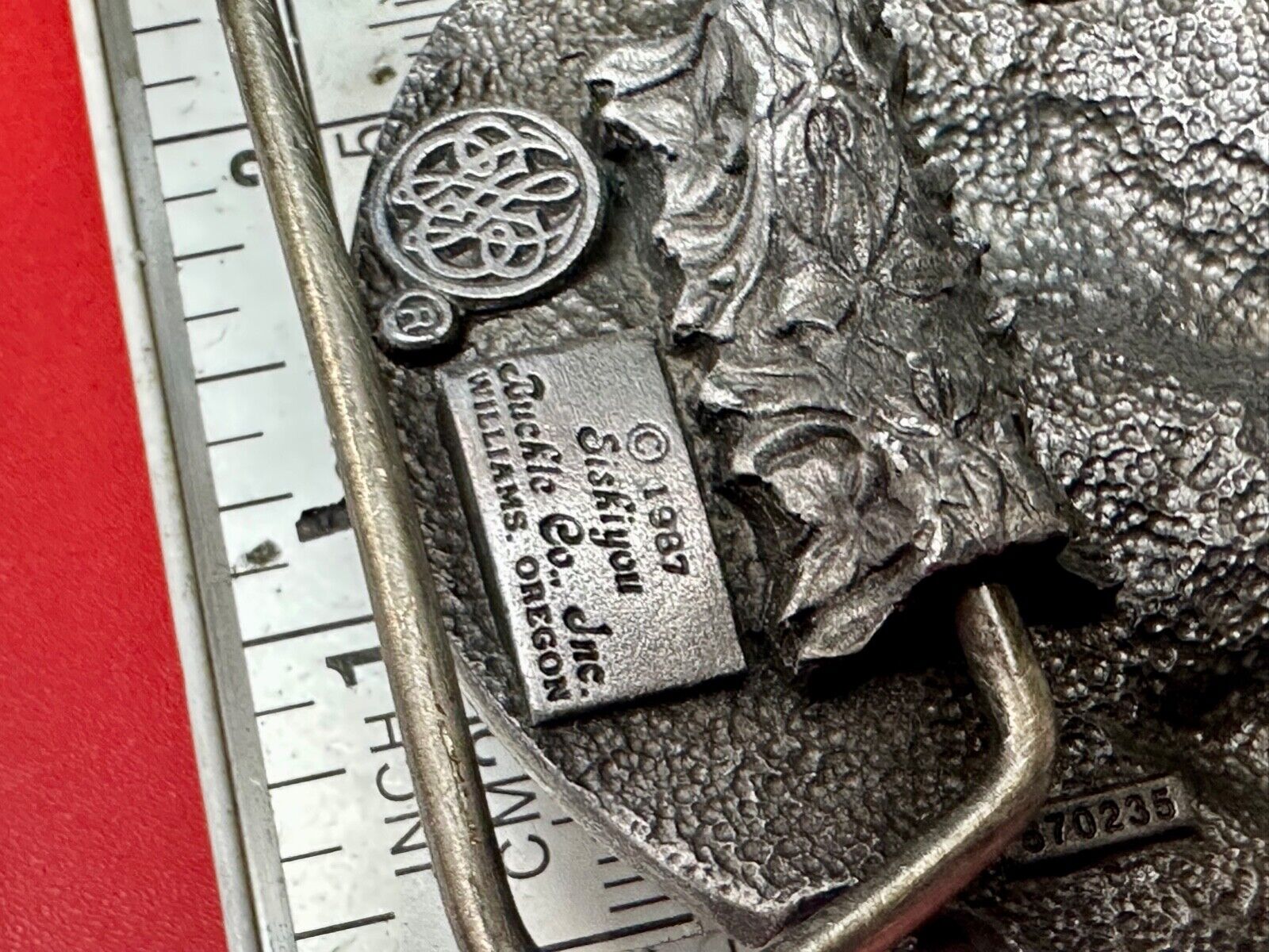 AMES TOOLS Vintage 1987 Belt Buckle - EAGLE - Lawn and garden tools