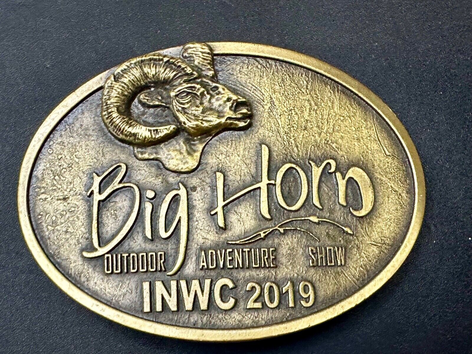 BIG HORN SHOW 2019 Outdoor Adventure Inland N.W. INWC Spokane WA Belt Buckle