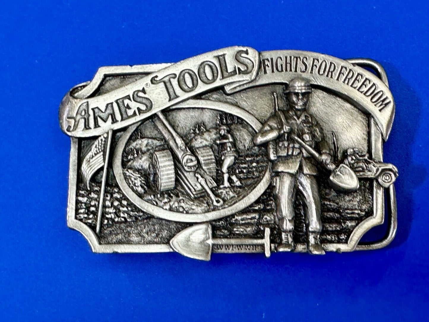 Ames Tools Fights for Freedom 1984 Siskiyou Belt Buckle Lawn & garden supply Co