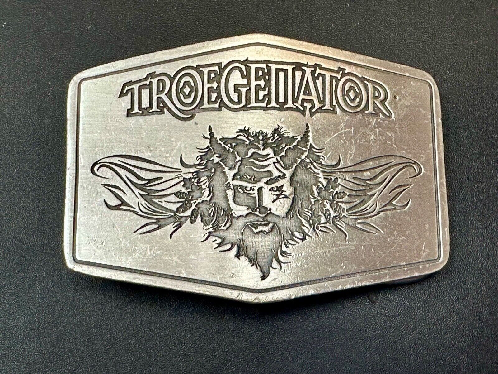 Troegenator Tröegs Brewing Company Silver Tone Vintage Belt Buckle