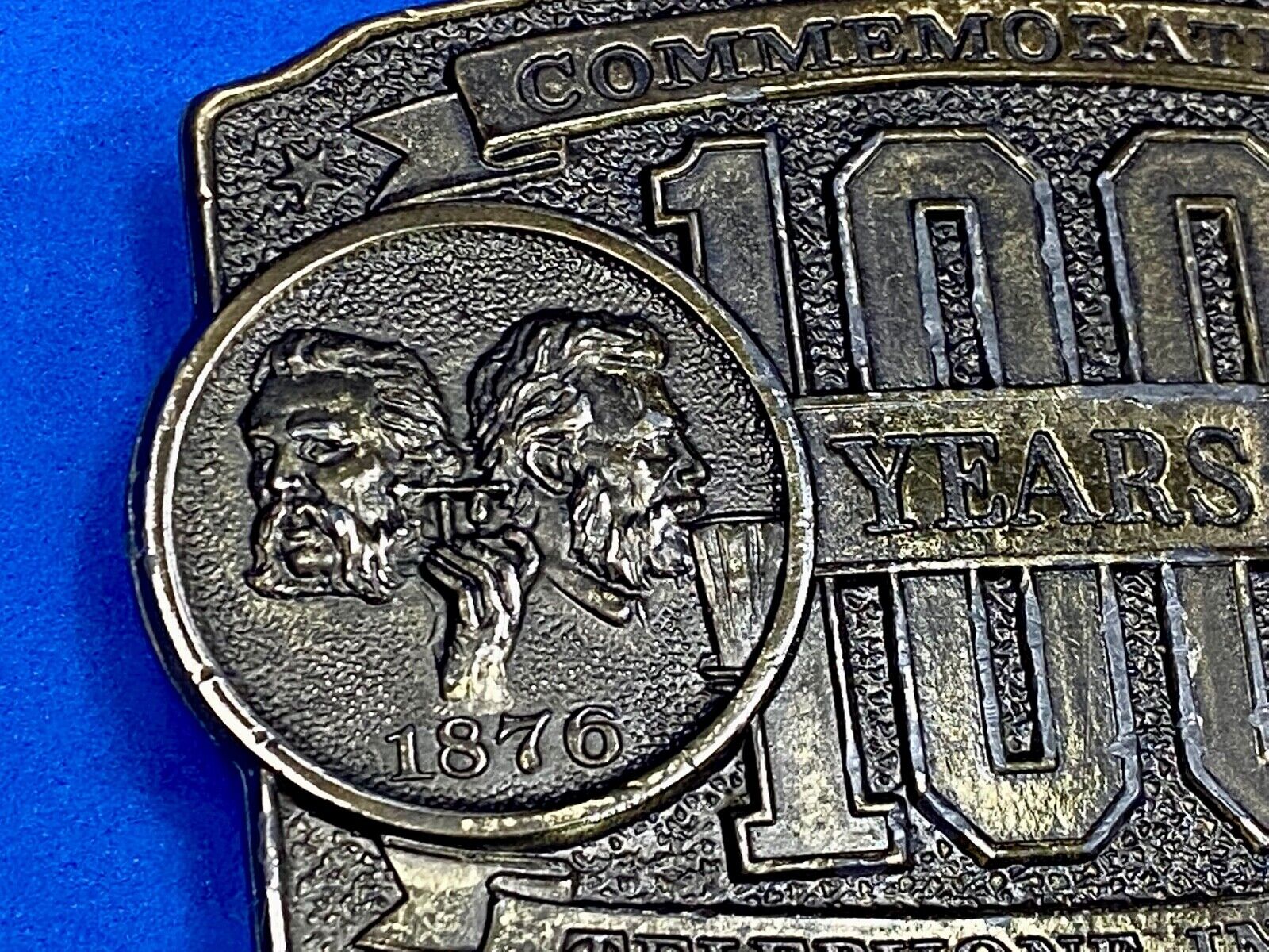 The Telephone Industry, 100 Year Commemorative Belt Buckle - Long Lines Council 