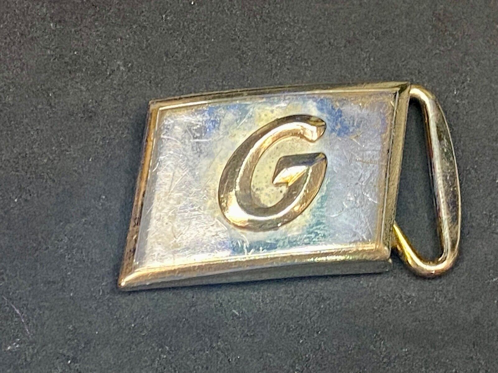 Vintage Hickok Usa Alphabet Letter "G" 1.5" Monogram Belt Buckle