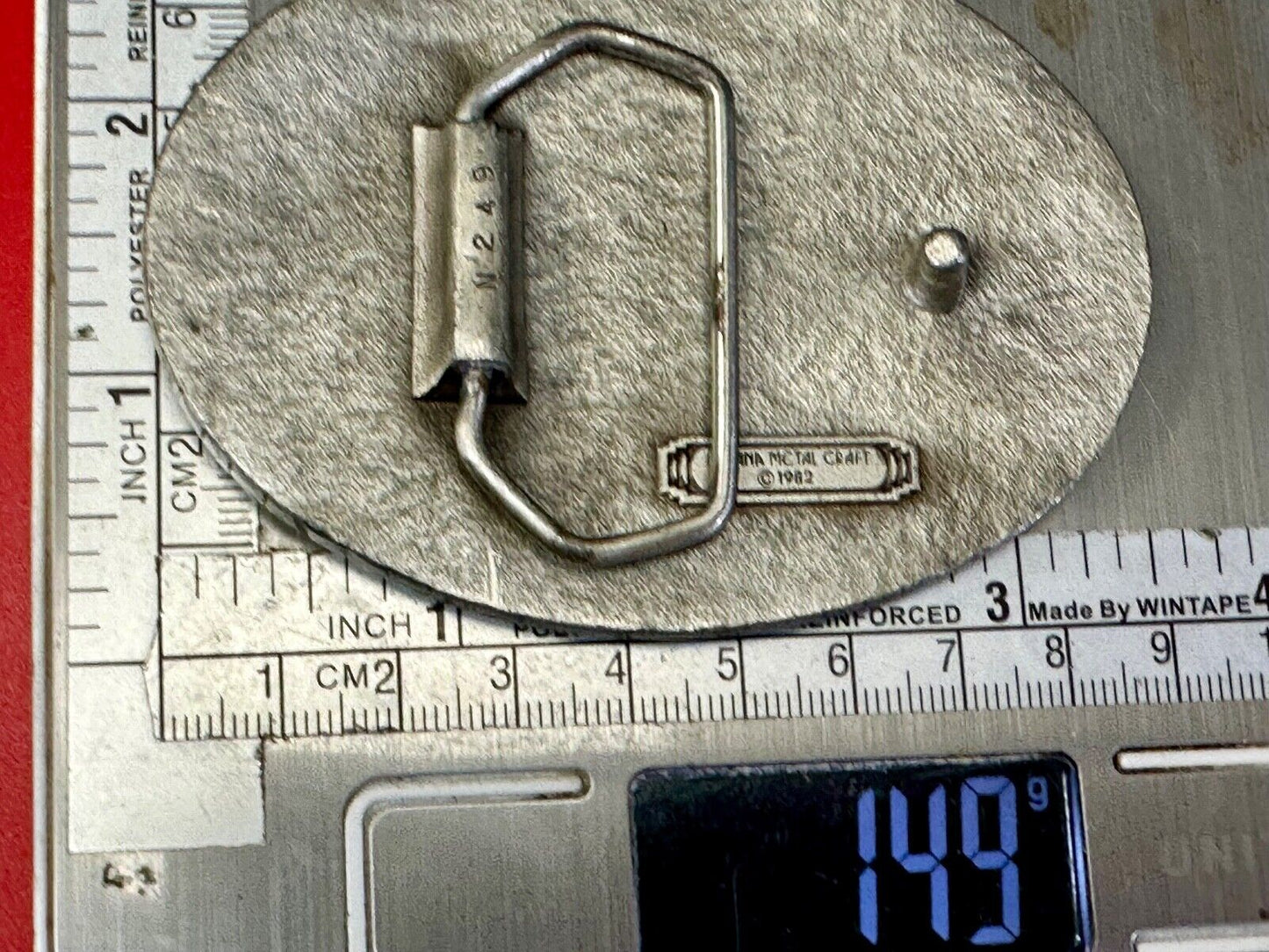 Arabian Horse commemorative Indiana Metal Craft Vintage 1982  belt buckle