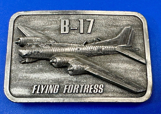 B-17 Flying Fortress 1985 Anniversary Military Plane War Birds Belt Buckle