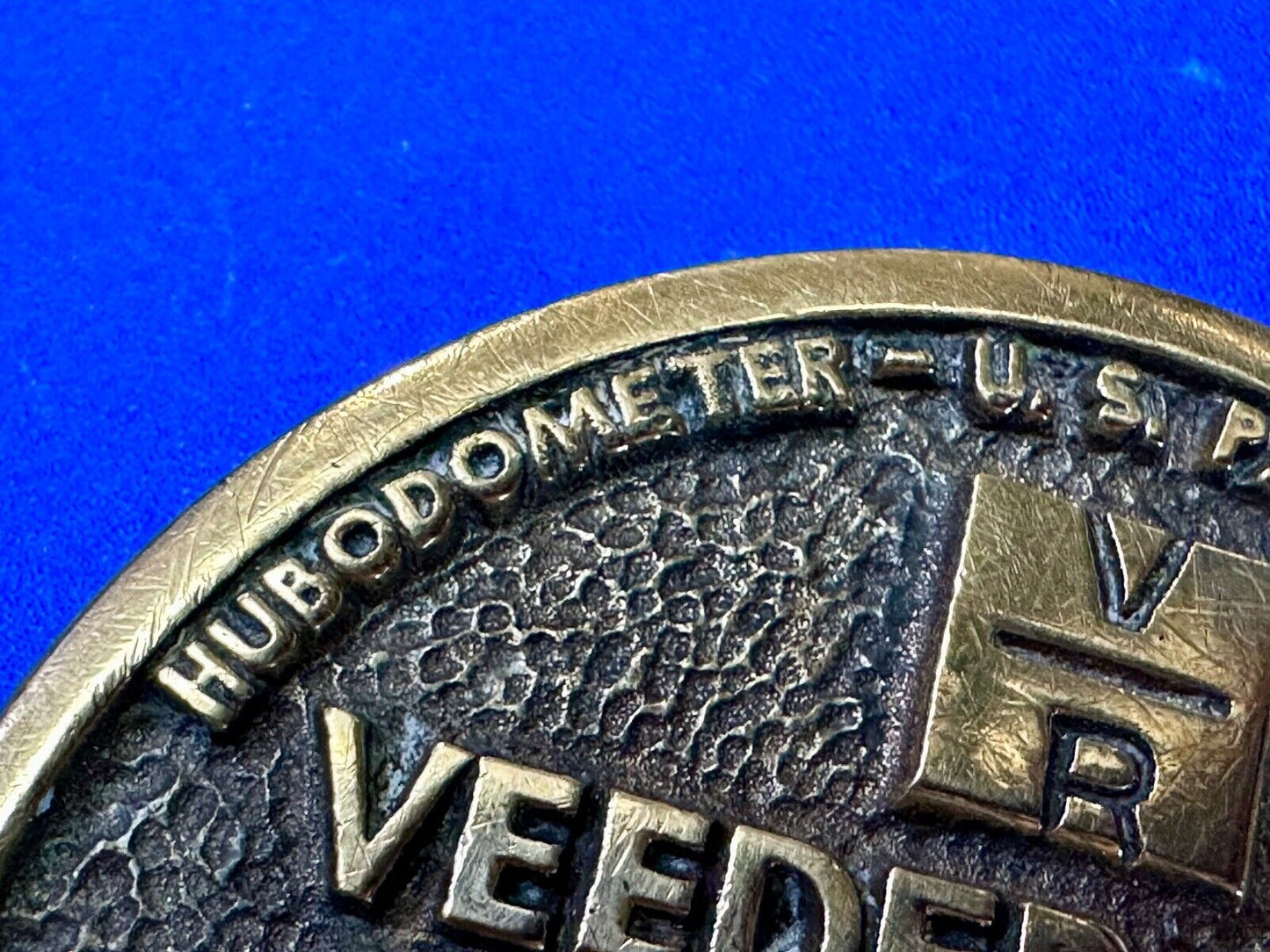 VEEDER-ROOT WHEEL END HUBODOMETERS Belt Buckle By Paul Rollins Associates