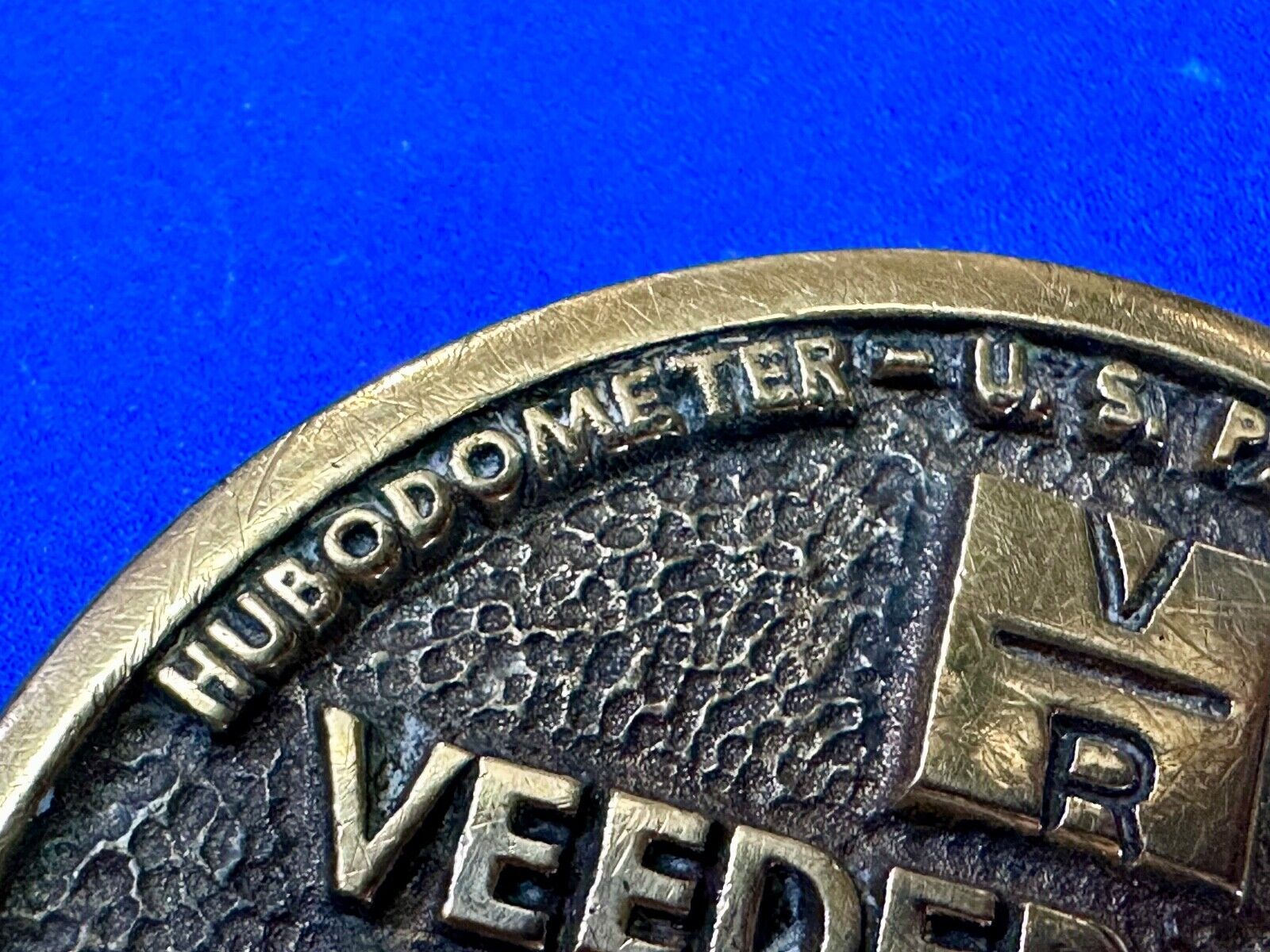 VEEDER-ROOT WHEEL END HUBODOMETERS Belt Buckle By Paul Rollins Associates