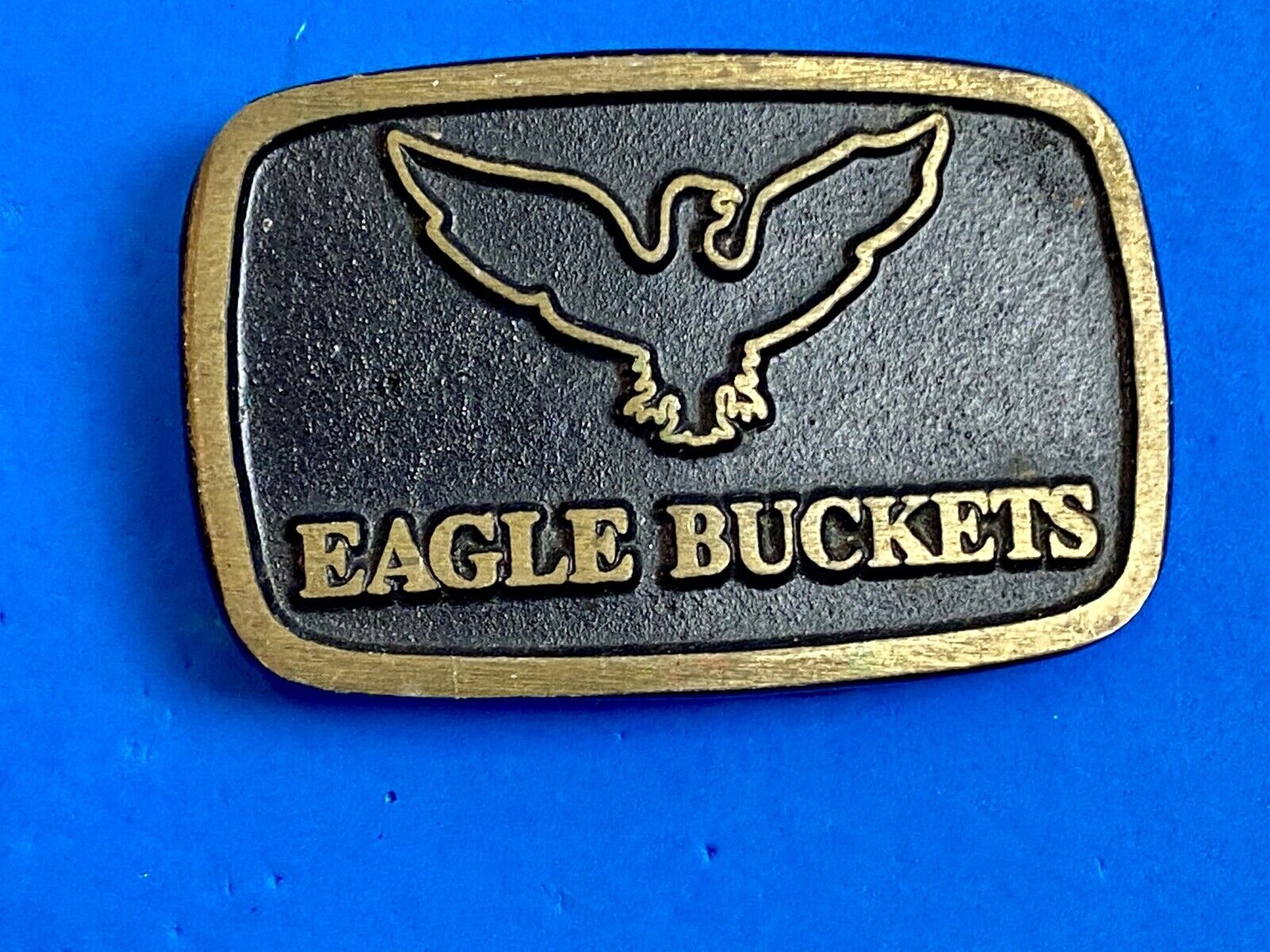 Vintage Heavy Machinery Construction - eagle buckets - belt buckle