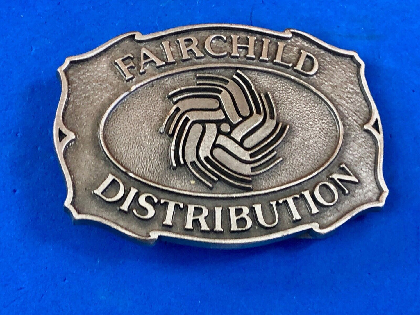 Vintage Fairchild Distribution belt buckle 