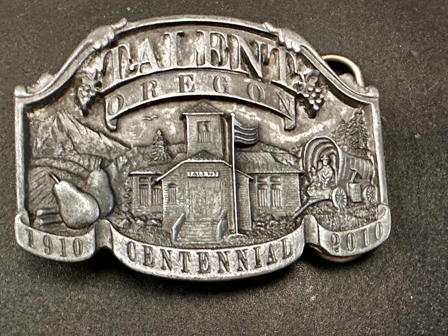 Talent Oregon Centennial Celebration 1910-2010 Commemorative Belt Buckle