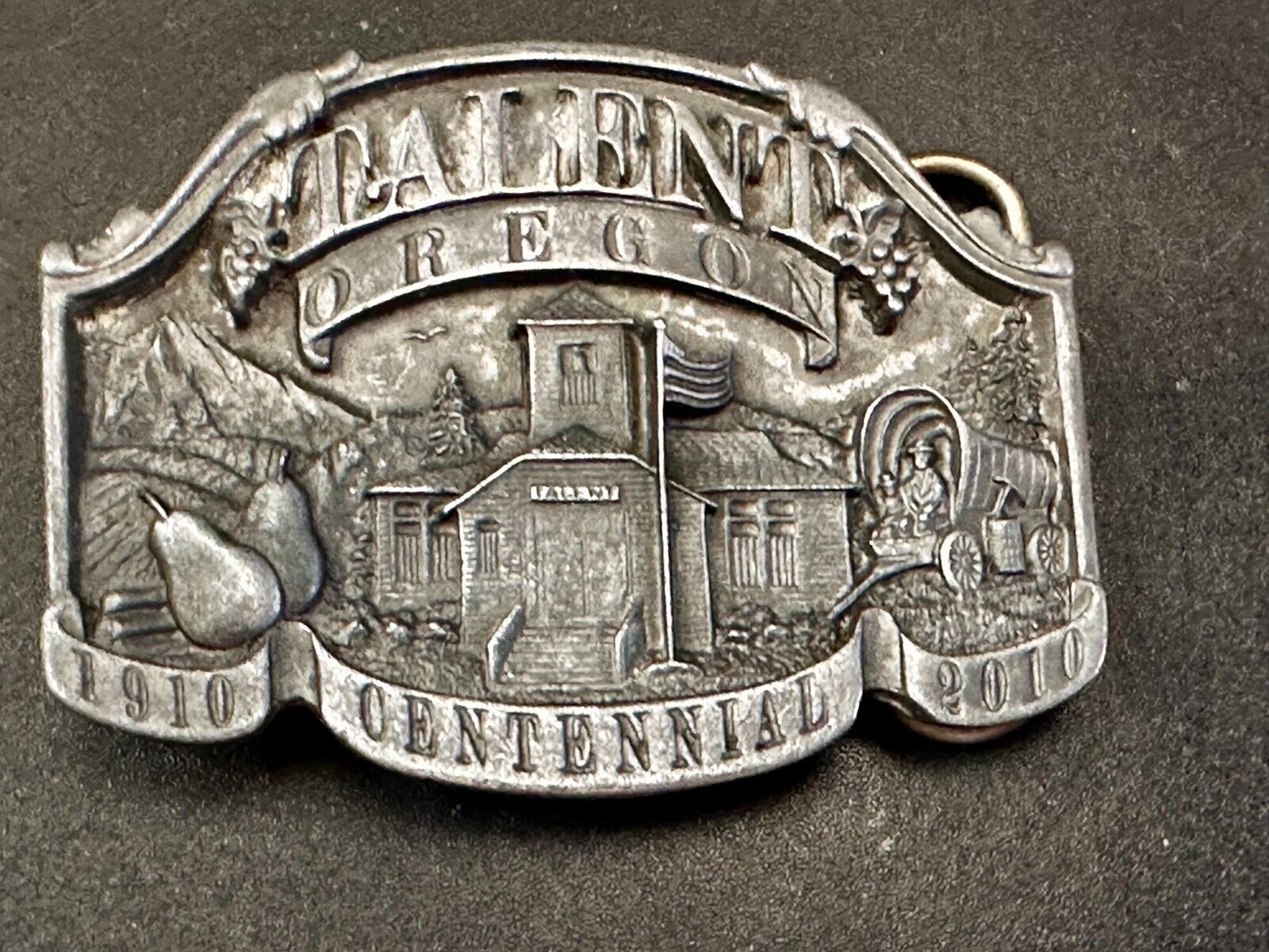 Talent Oregon Centennial Celebration 1910-2010 Commemorative Belt Buckle