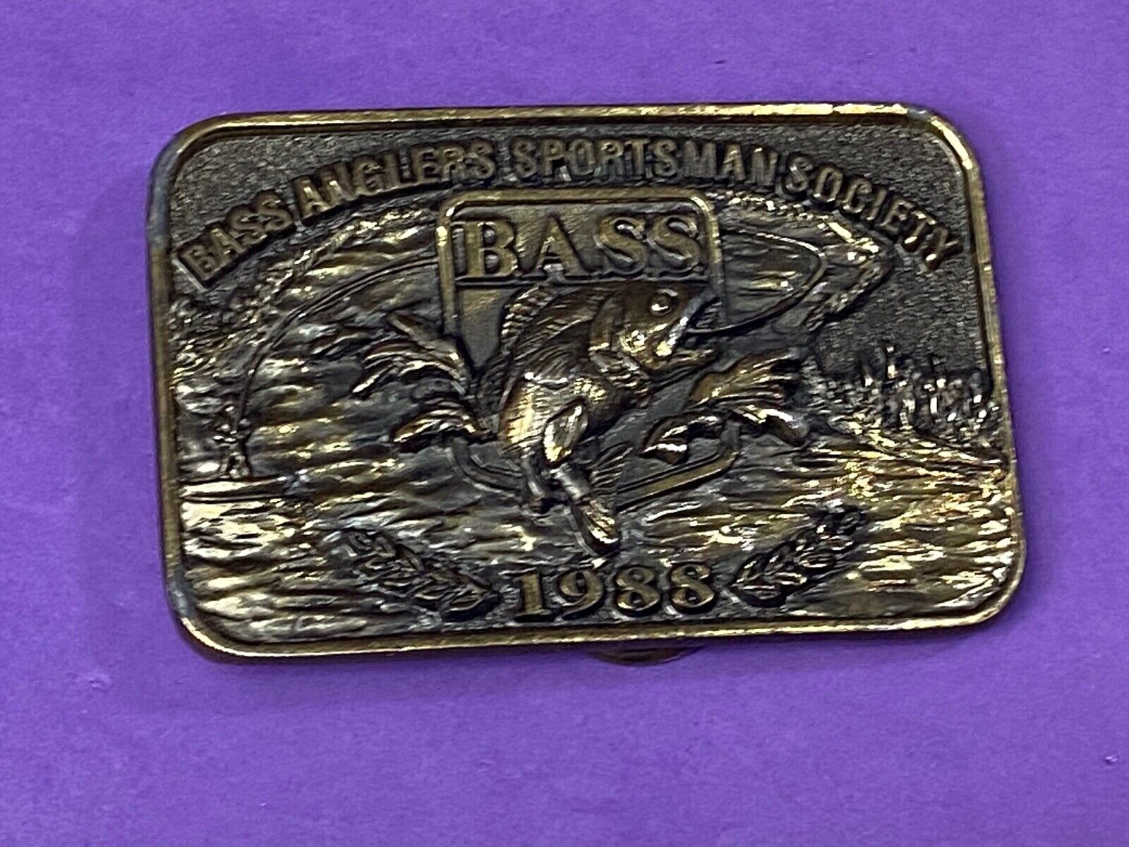 1988 Bass Anglers Sportsman Society Limited  Great American Belt Buckle