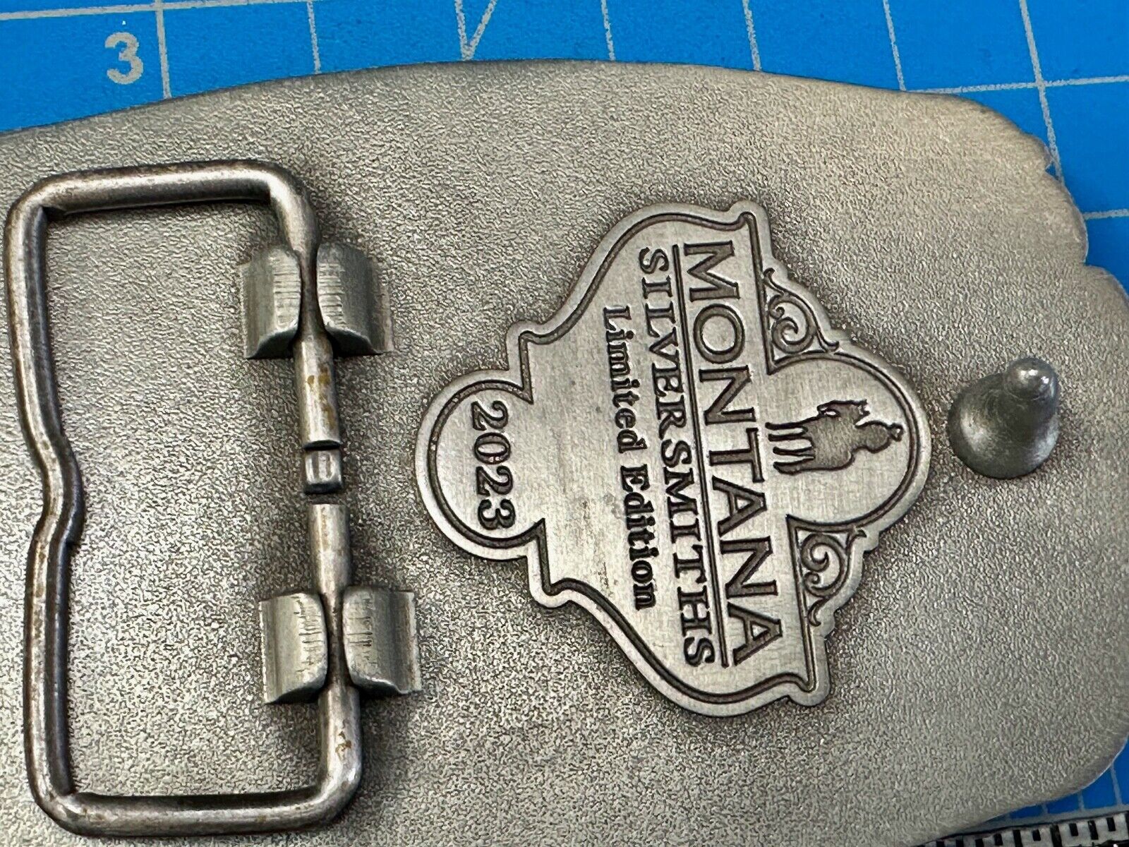 2023 Pendleton Whisky Belt Buckle Montana Silversmiths Let'er Buck Cowboy Rodeo