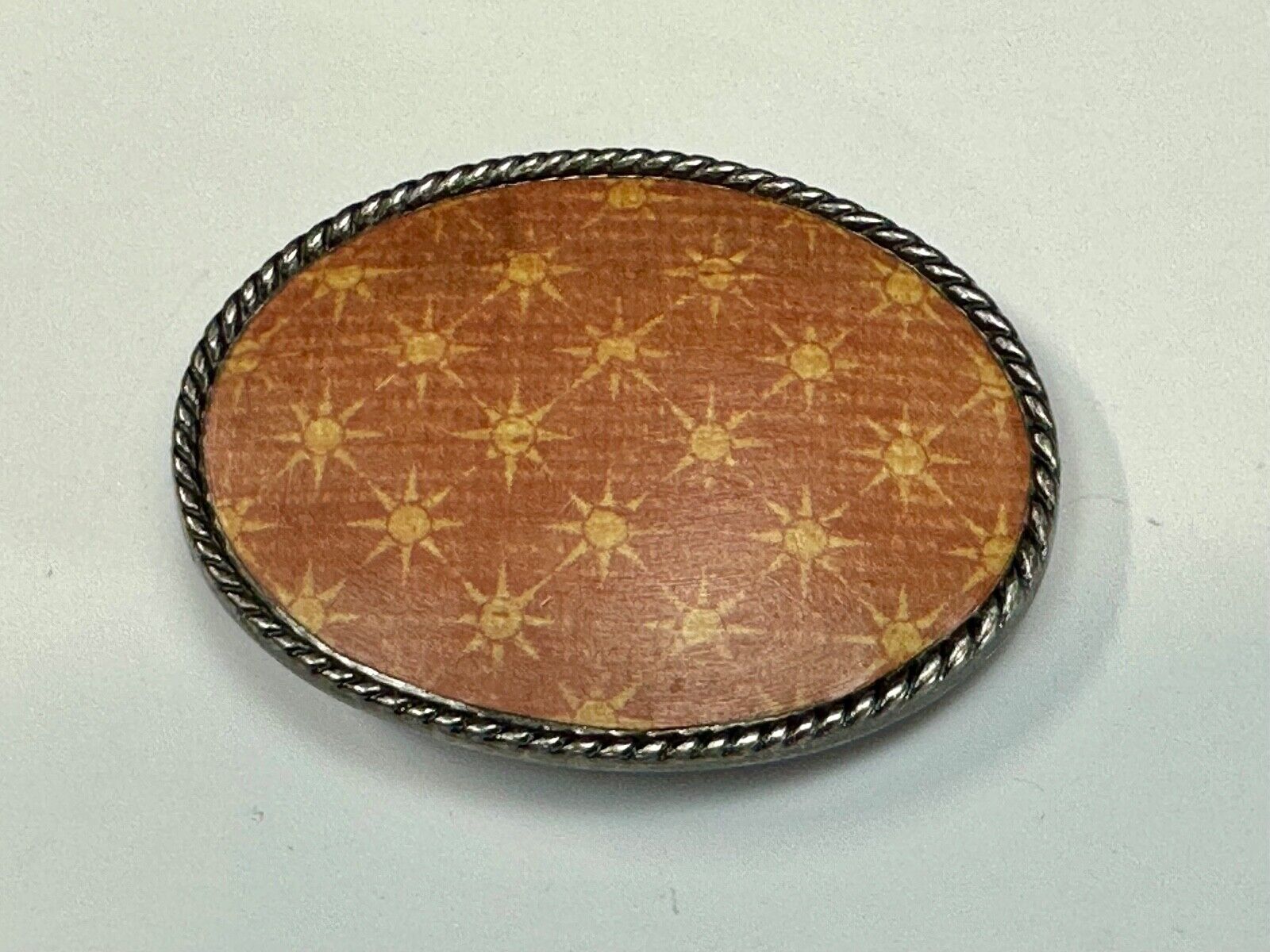 Twinkle Star - what I call wallpaper pattern vintage belt buckle by Ivan