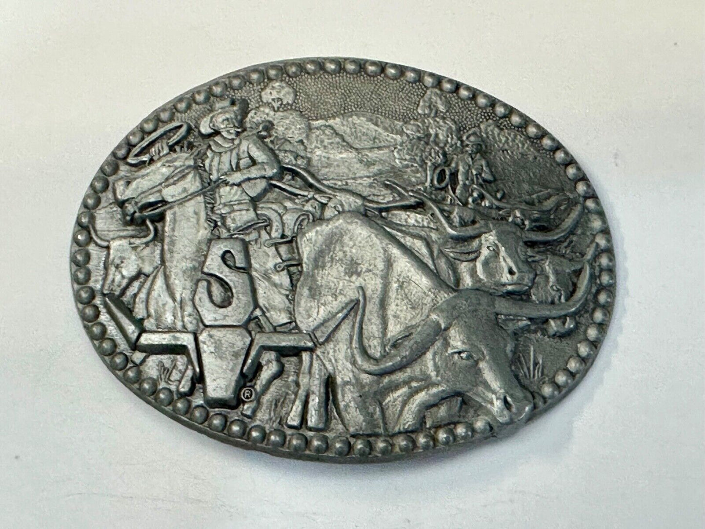 ADM ZEE SERIES Cowboy Western Longhorn Steer Cow Belt Buckle SHEPLERS