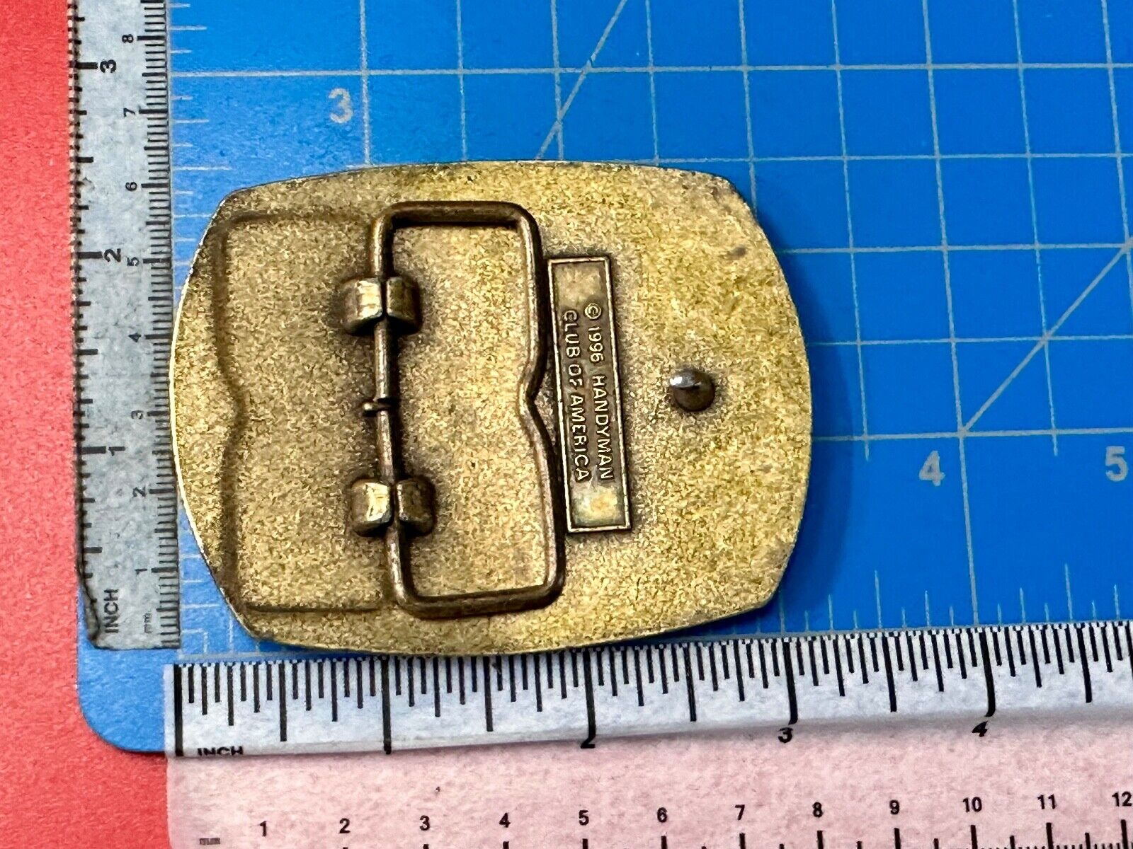 Vintage Handyman Club Of America Life Member Belt Buckle 1996
