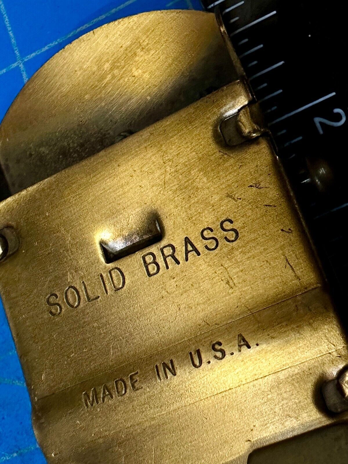 USS BonHomme Richard LHD-6 Assault Ship United States Navy Brass Belt Buckle