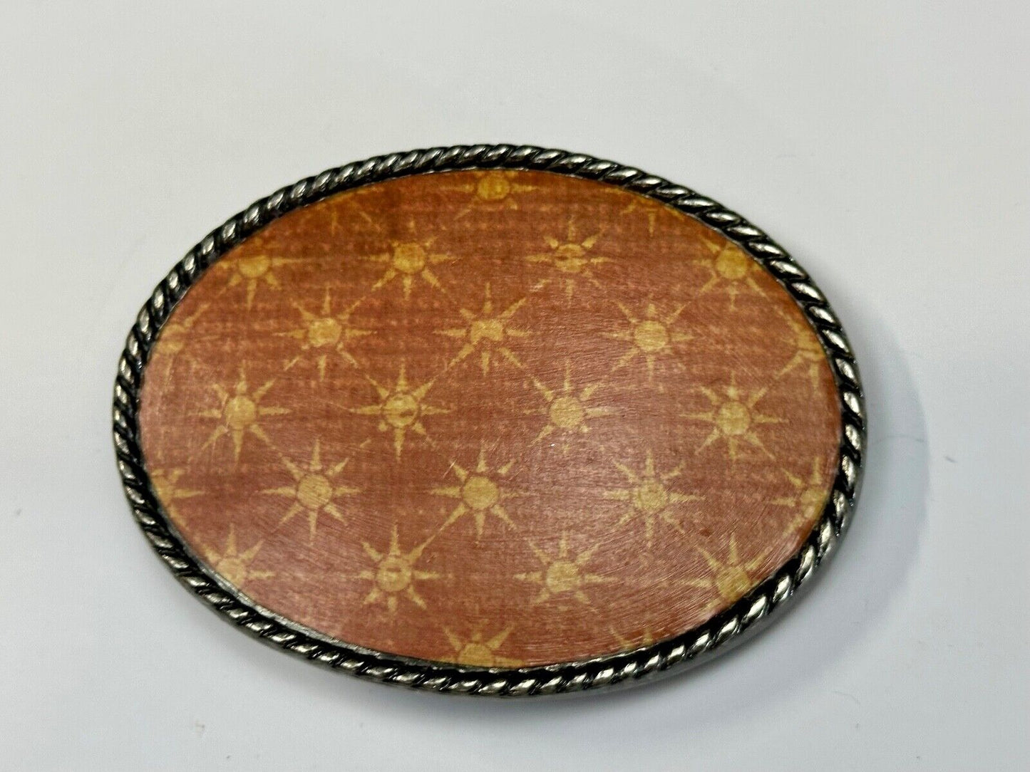 Twinkle Star - what I call wallpaper pattern vintage belt buckle by Ivan