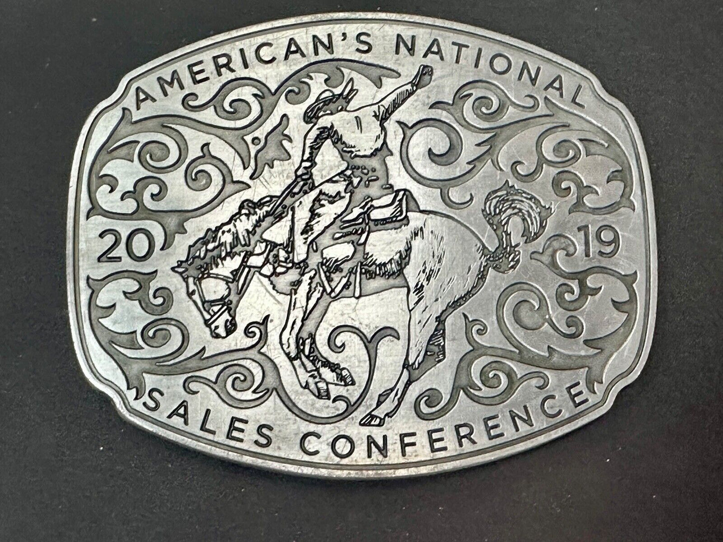Americas National Sales Conference LARGE rodeo cowboy style belt buckle by SIMBA