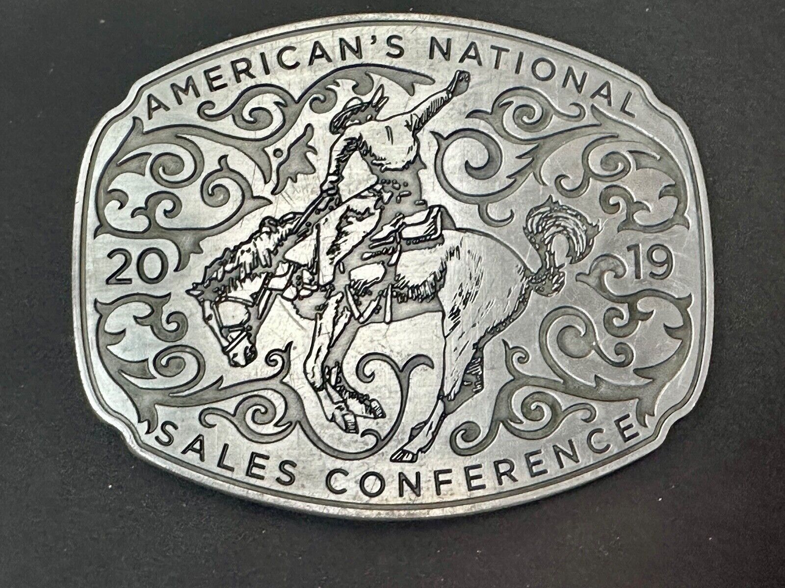 Americas National Sales Conference LARGE rodeo cowboy style belt buckle by SIMBA