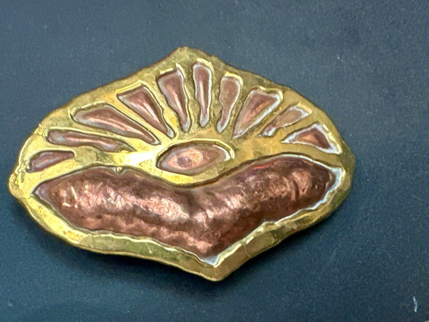Artisan Handmade India Inspired Mixed Metal LARGE Vintage Belt Buckle