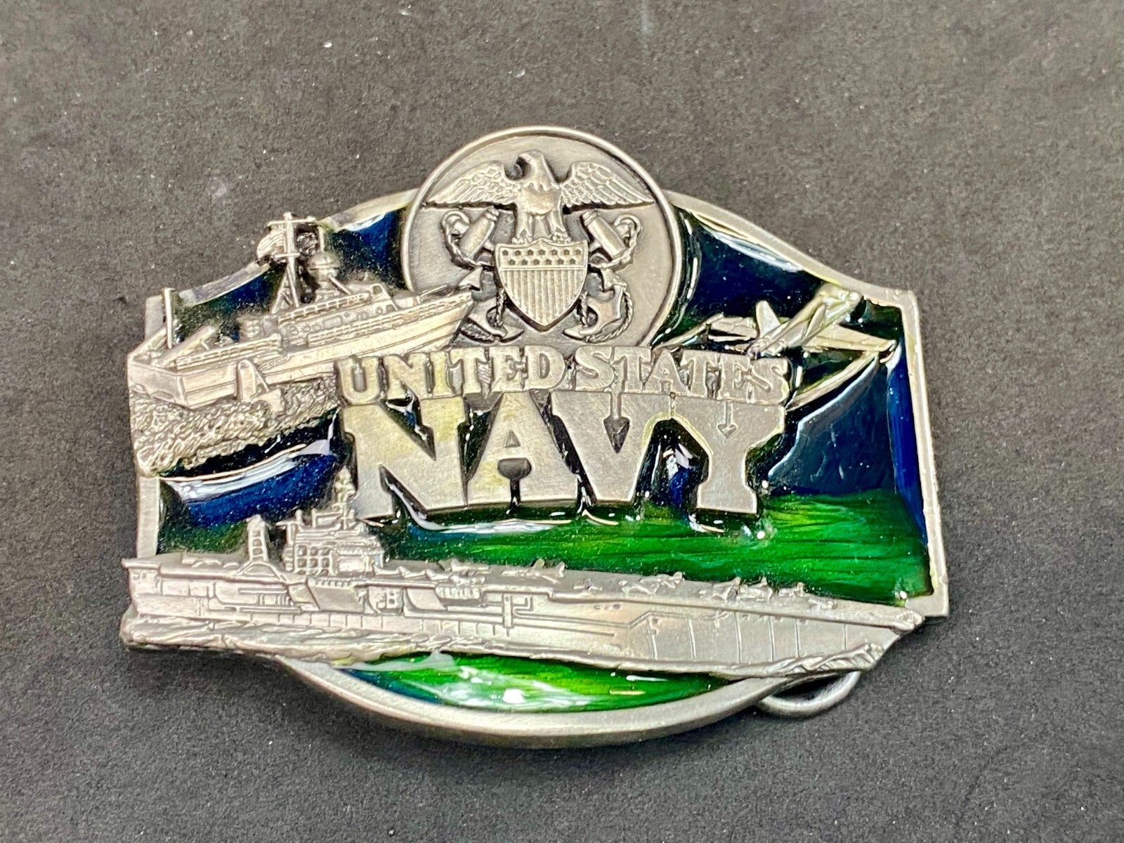 United States Navy Military Naval Force Commemorative 1987 Siskiyou Belt Buckle