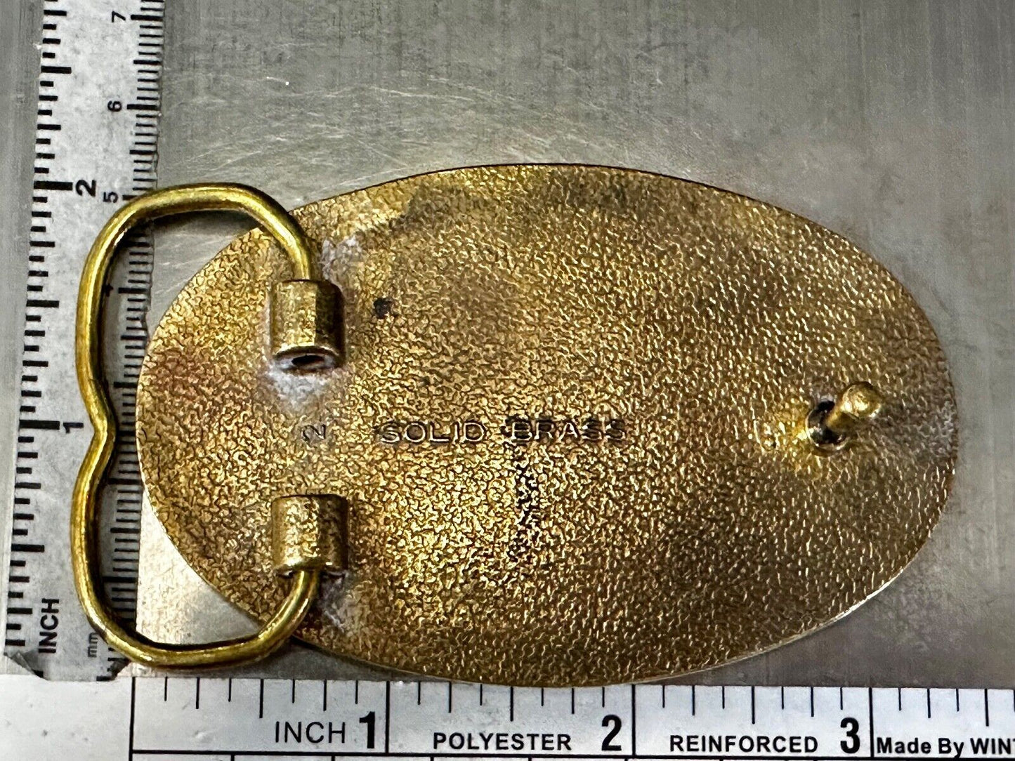 A.S.A. U S Softball Solid Brass Commemorative Collectible Vintage Belt Buckle
