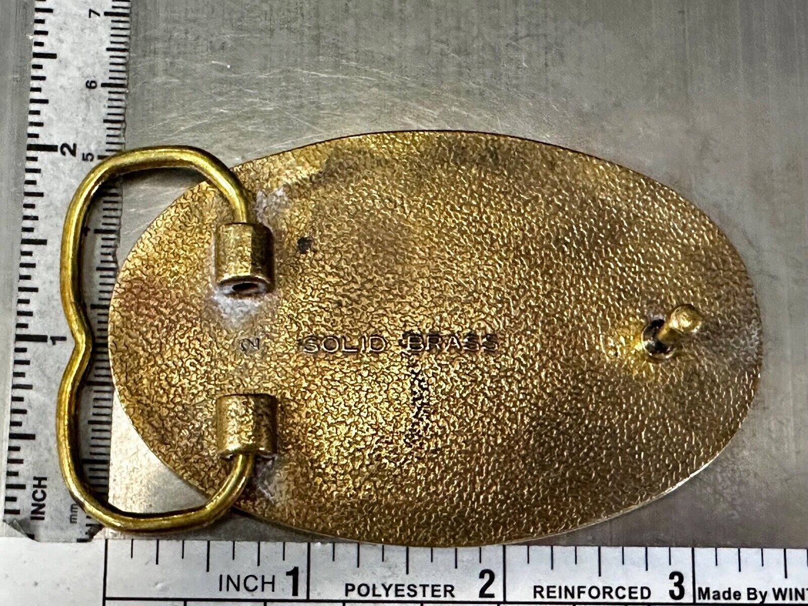 A.S.A. U S Softball Solid Brass Commemorative Collectible Vintage Belt Buckle