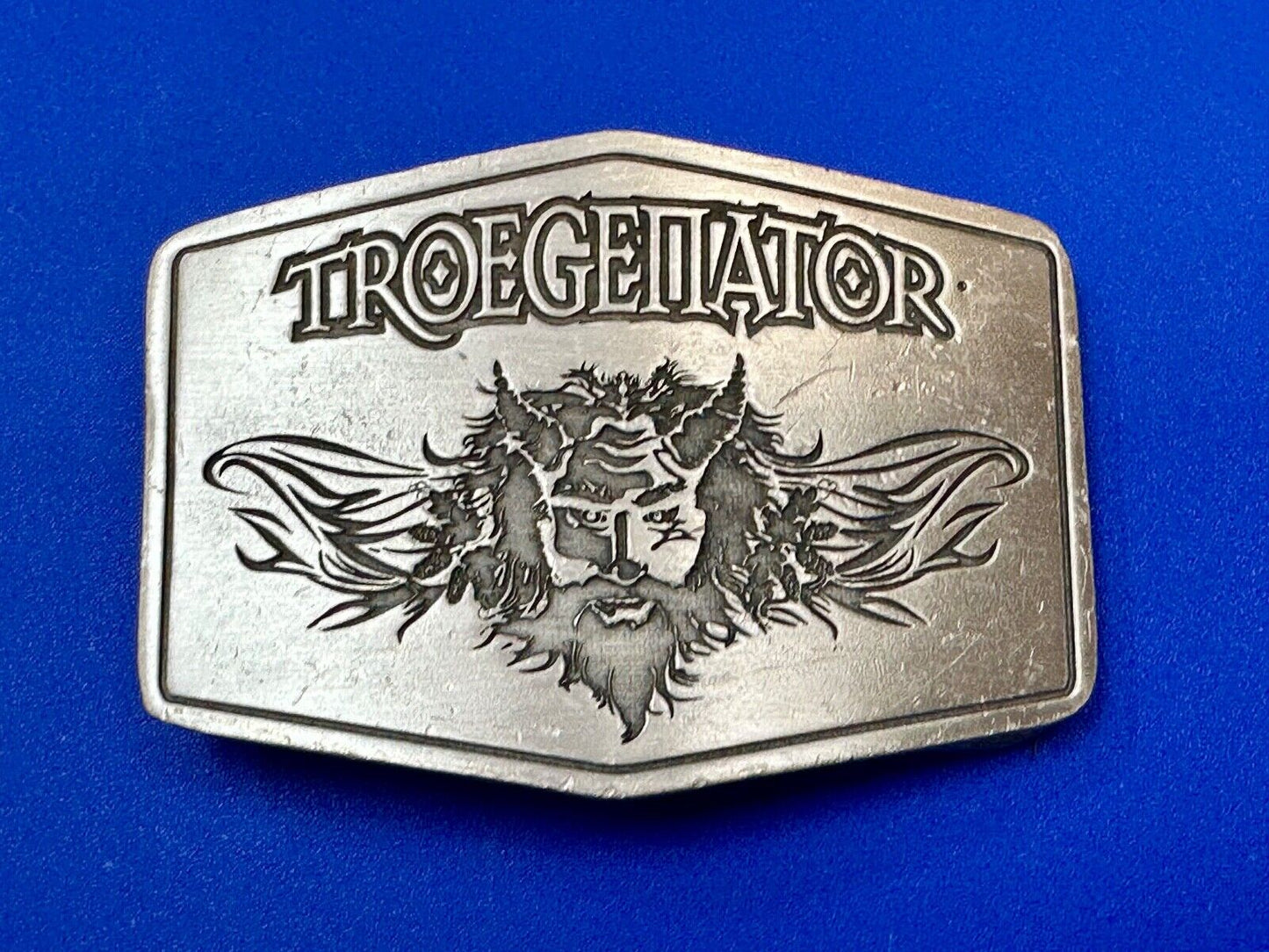 Troegenator Tröegs Brewing Company Silver Tone Vintage Belt Buckle