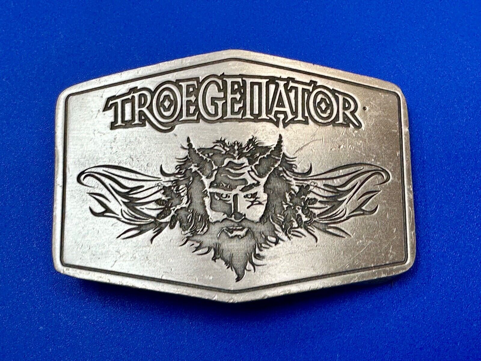 Troegenator Tröegs Brewing Company Silver Tone Vintage Belt Buckle