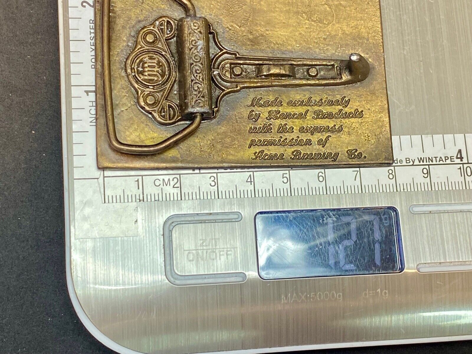 Acme Beer Brewing Company Collectors Hpc Belt Buckle San Fransisco California 