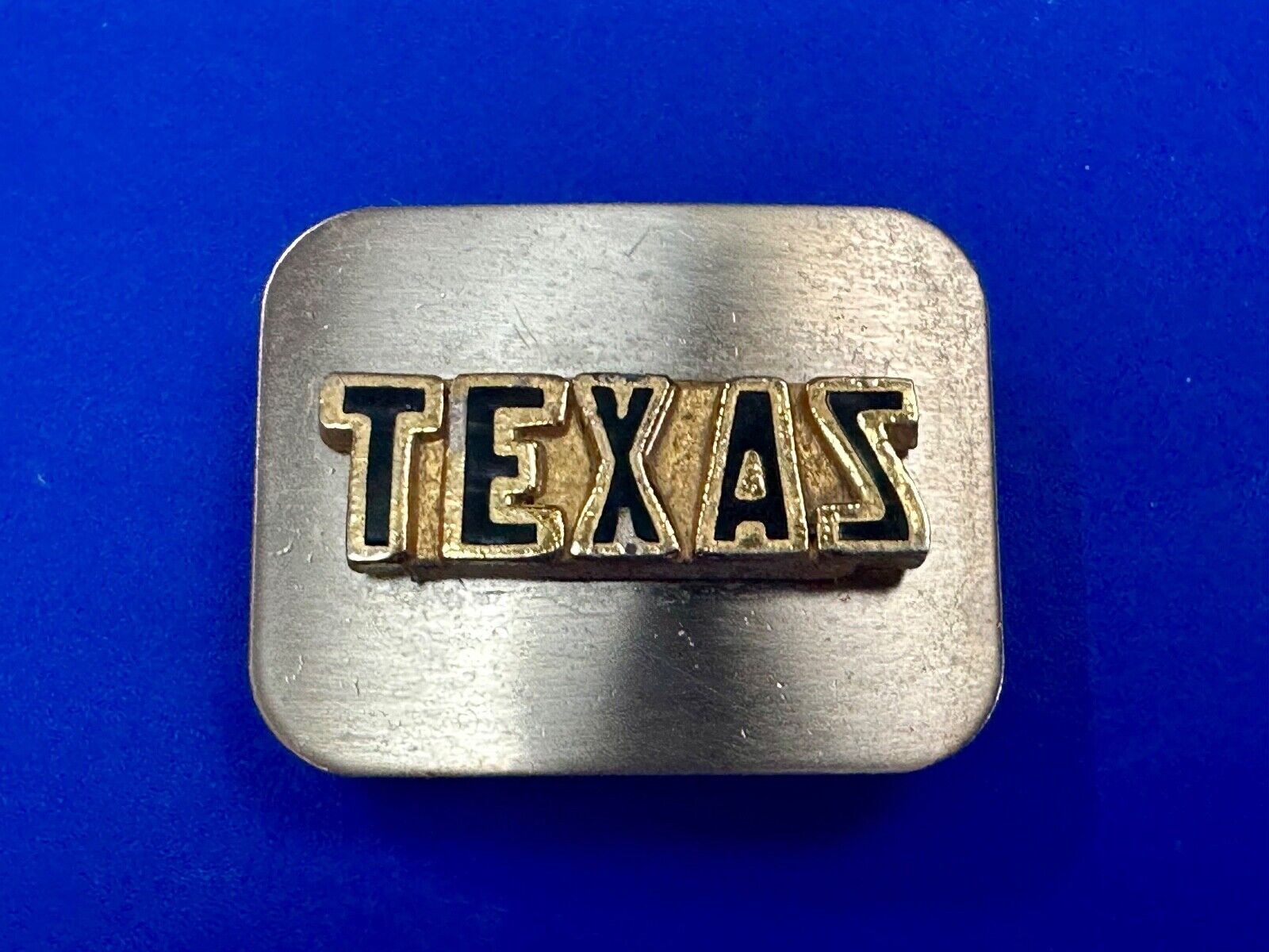 TEXAS - Raised Block letters state pride vintage belt buckle