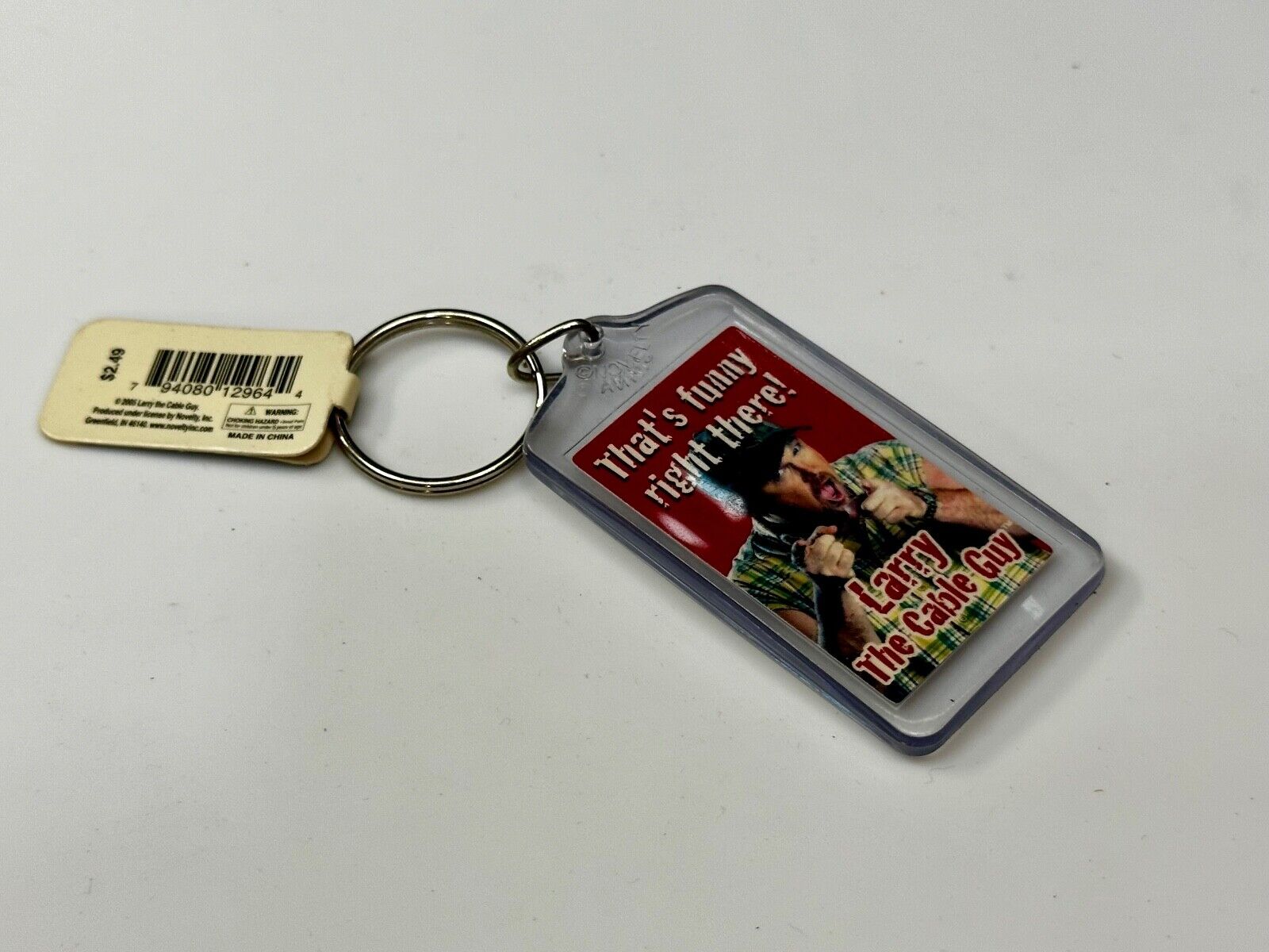 That's Funny Right There Larry The Cable Guy Keychain - Key Ring Chain Souvenir
