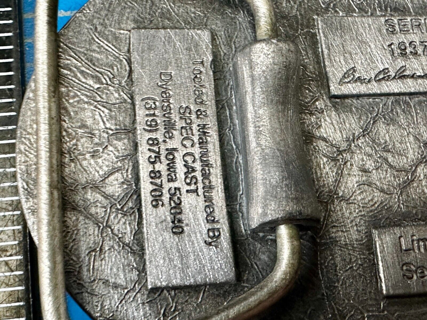 Tractor Implement Supply Replacement Parts Commemorative Silver Tone Belt Buckle