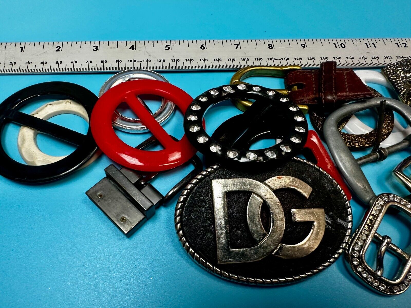 23 Vintage to Modern Scarf Slides Belt buckles -  Lot, Grab Bag - Resale Gifts!