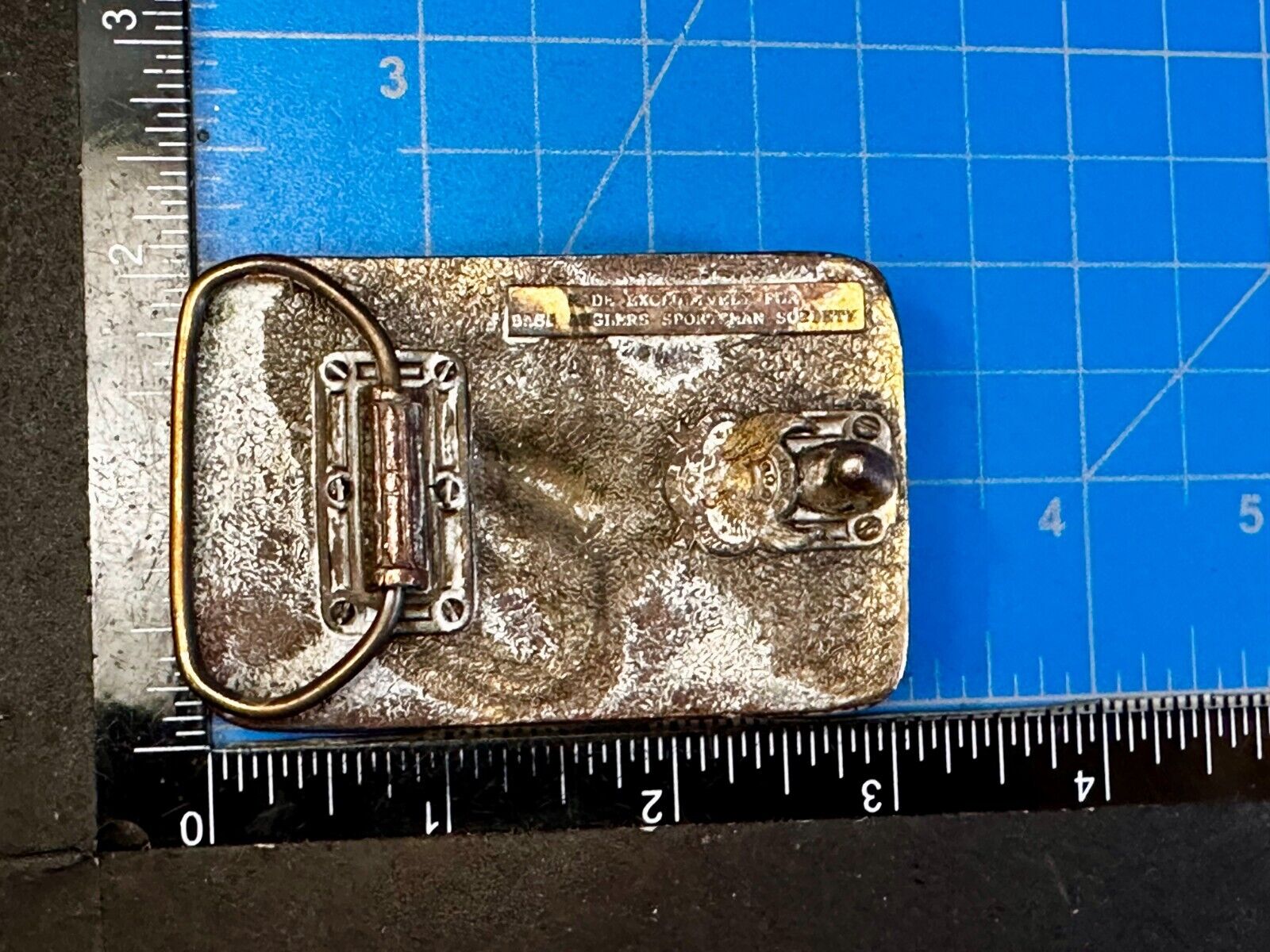 1988 Bass Anglers Sportsman Society Club Great American Belt Buckle