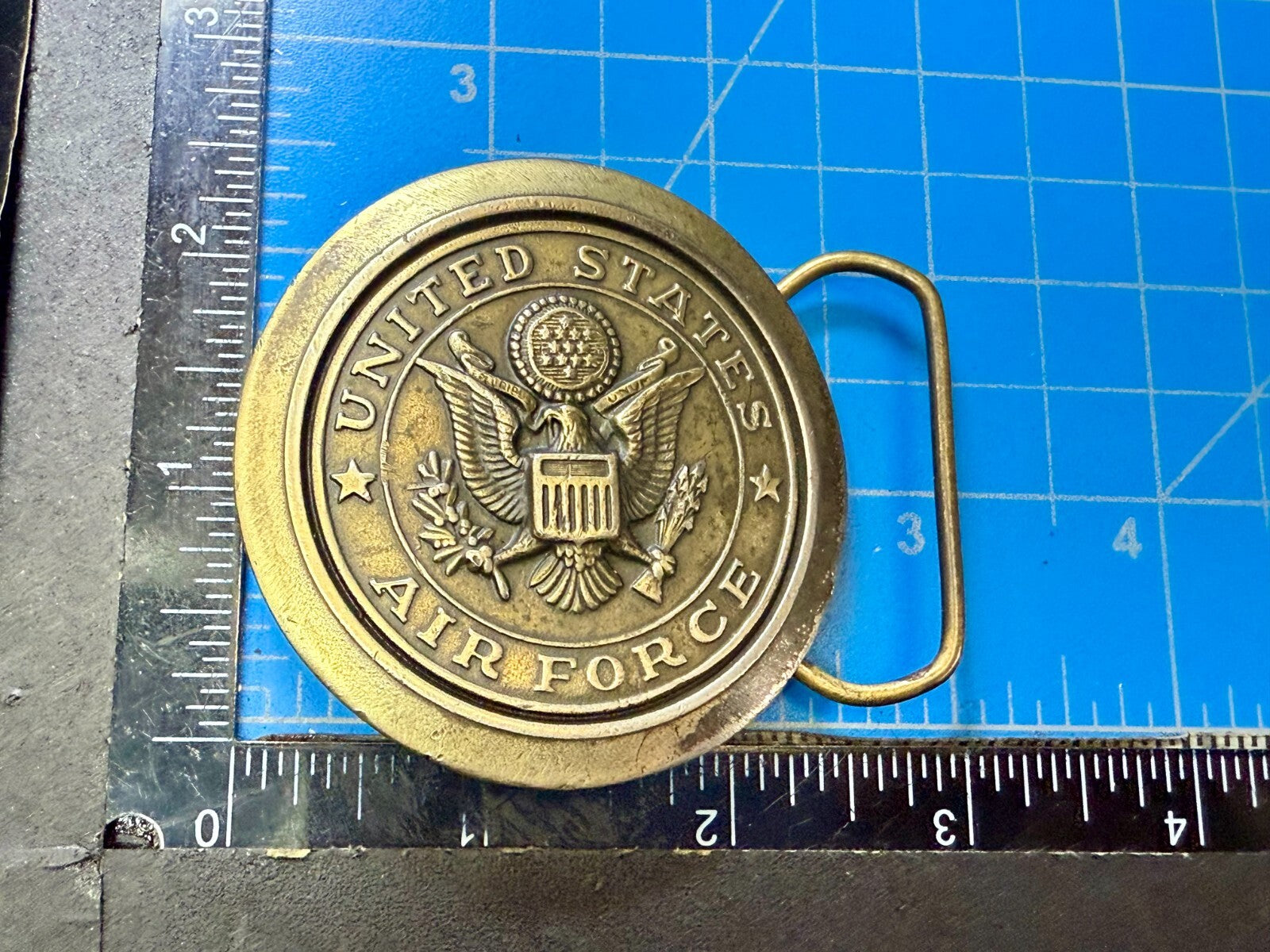 United States Air Force Vintage 1977 Limited Edition Great American Belt Buckle