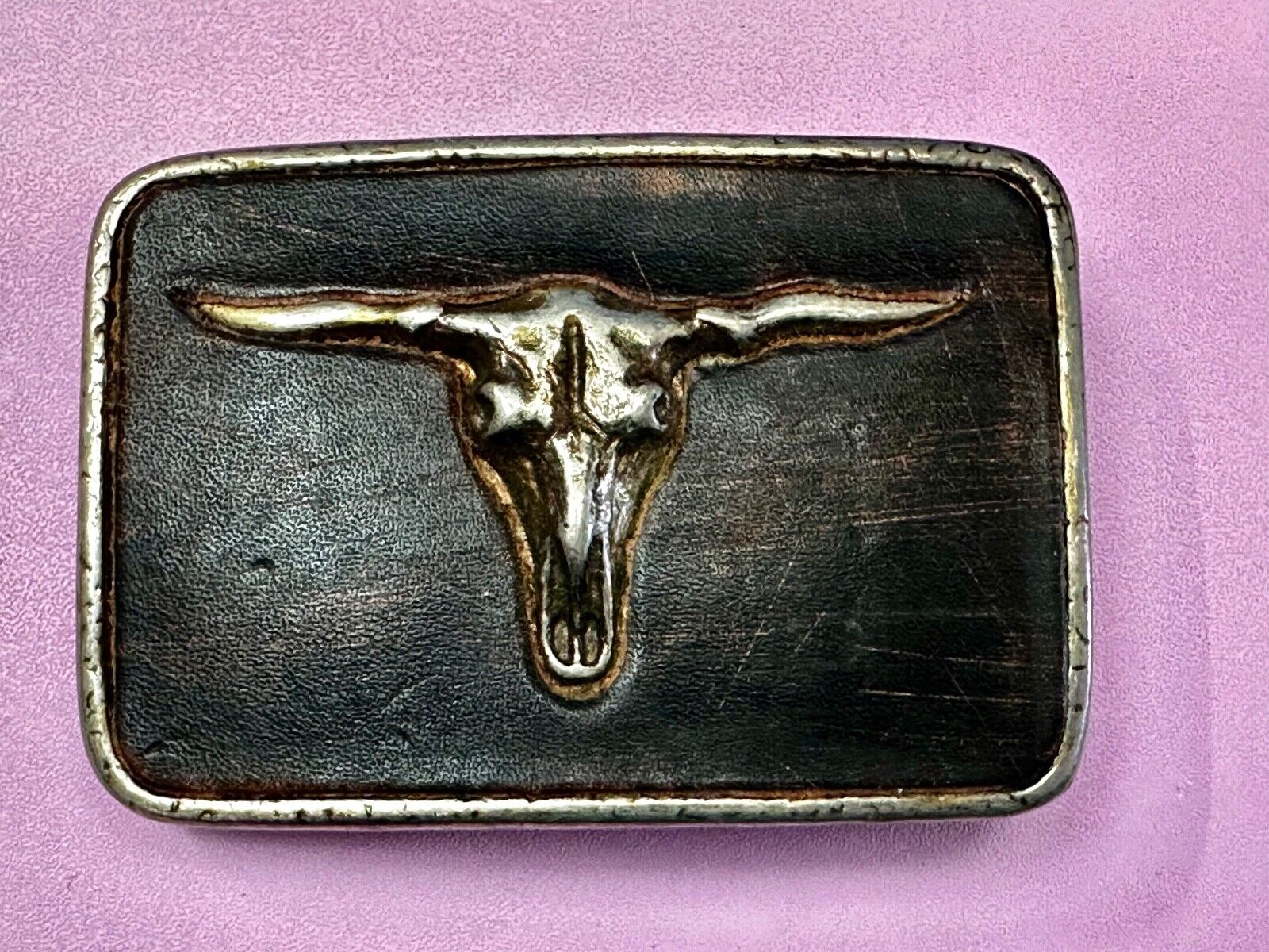 Texas Longhorn Vintage western Belt Buckle by BED STU Buckles  Gotta Have em.