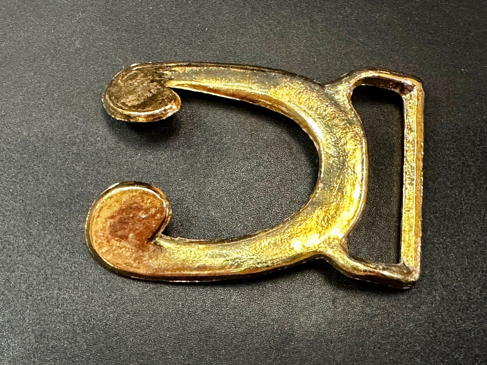 Vintage Female Connector Retro Hippy Vibe gold tone Belt Buckle