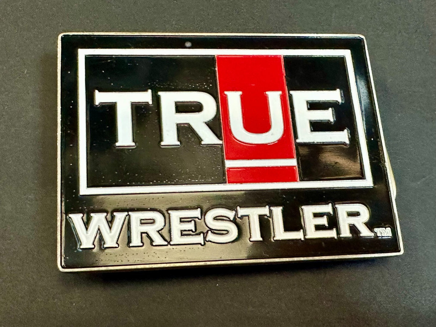True Wrestler Apparel Enameled Rectangular Belt Buckle