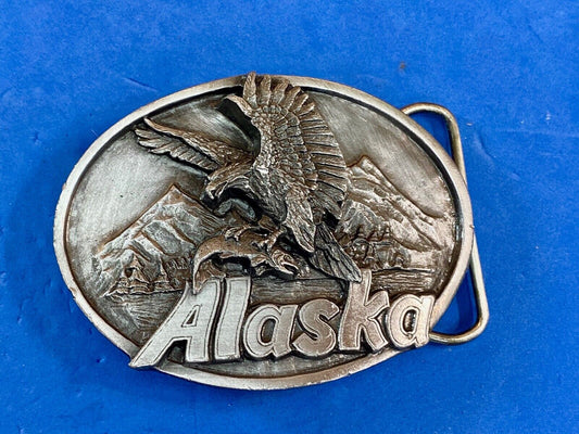 The great state of AK Alaska -  Mighty Huntsman - THE EAGLE Belt Buckle 