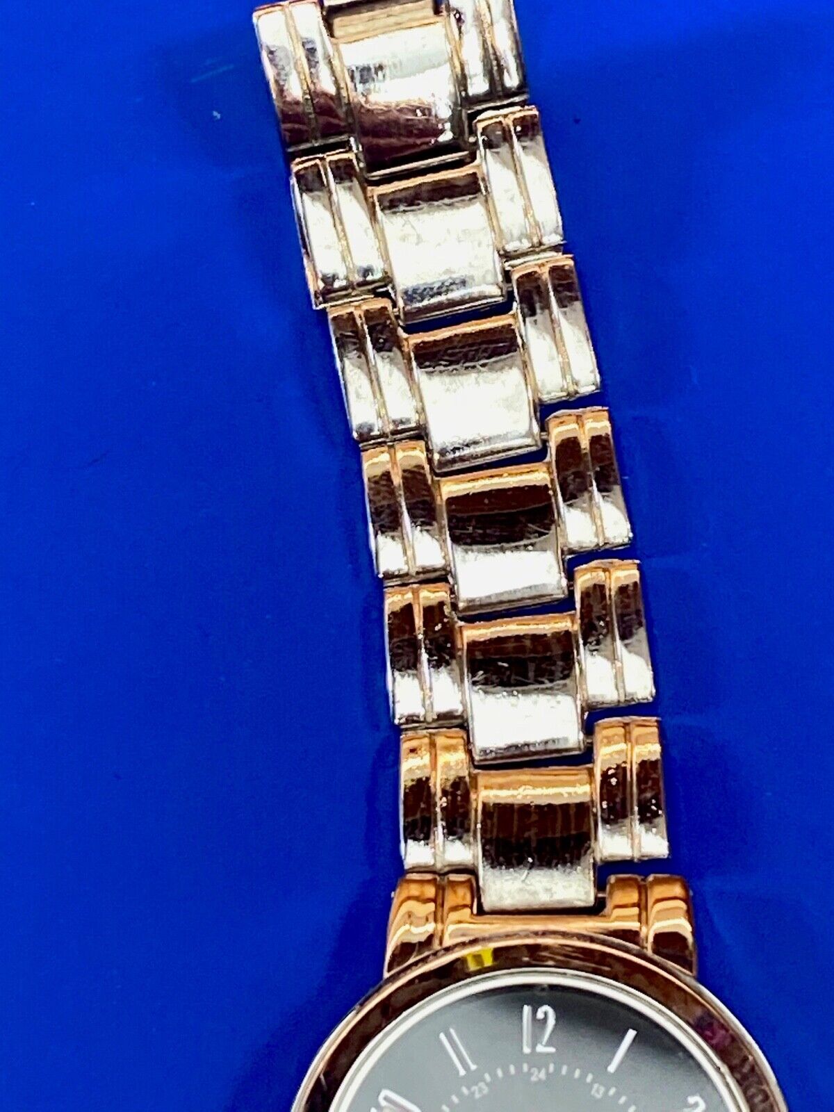 Truce Silver Tone Quartz Ladies Watch, Black Face  - New Battery Working Well! 