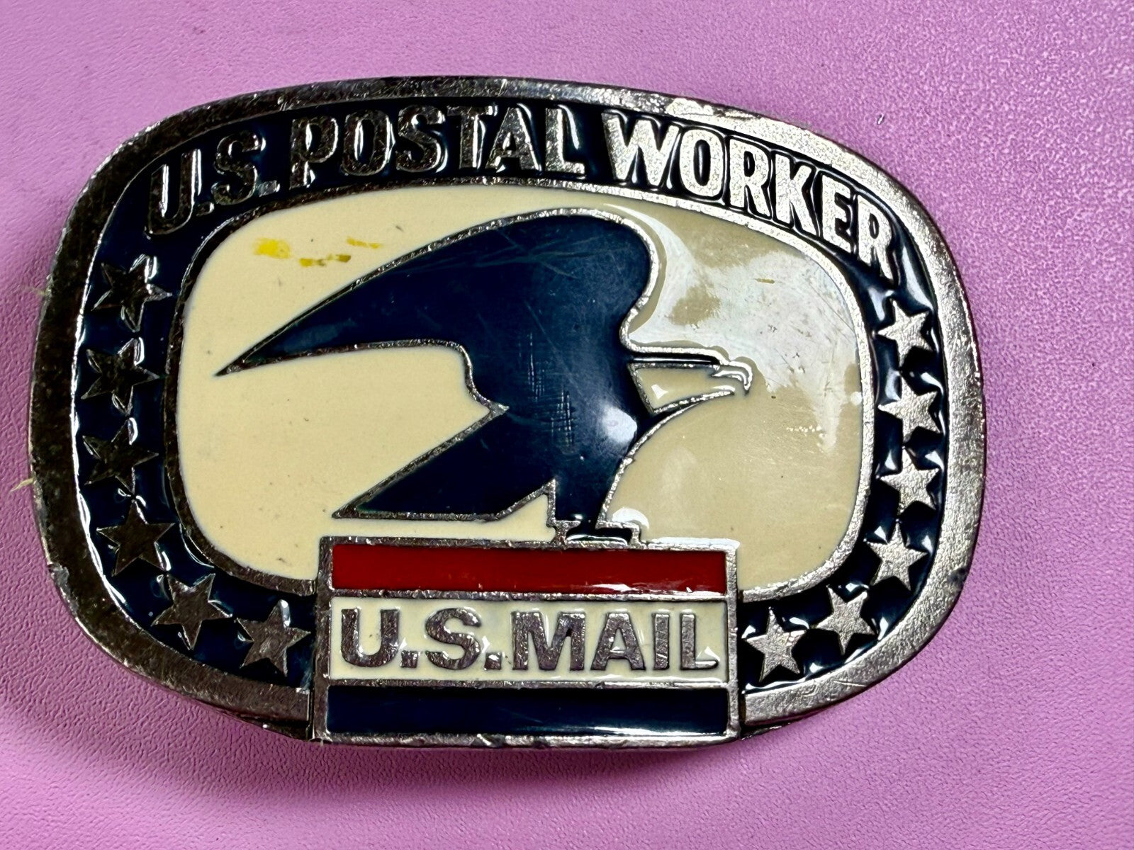 U.S. Postal Worker Service U.S Mail Vintage Buckle Bakery Belt Buckle