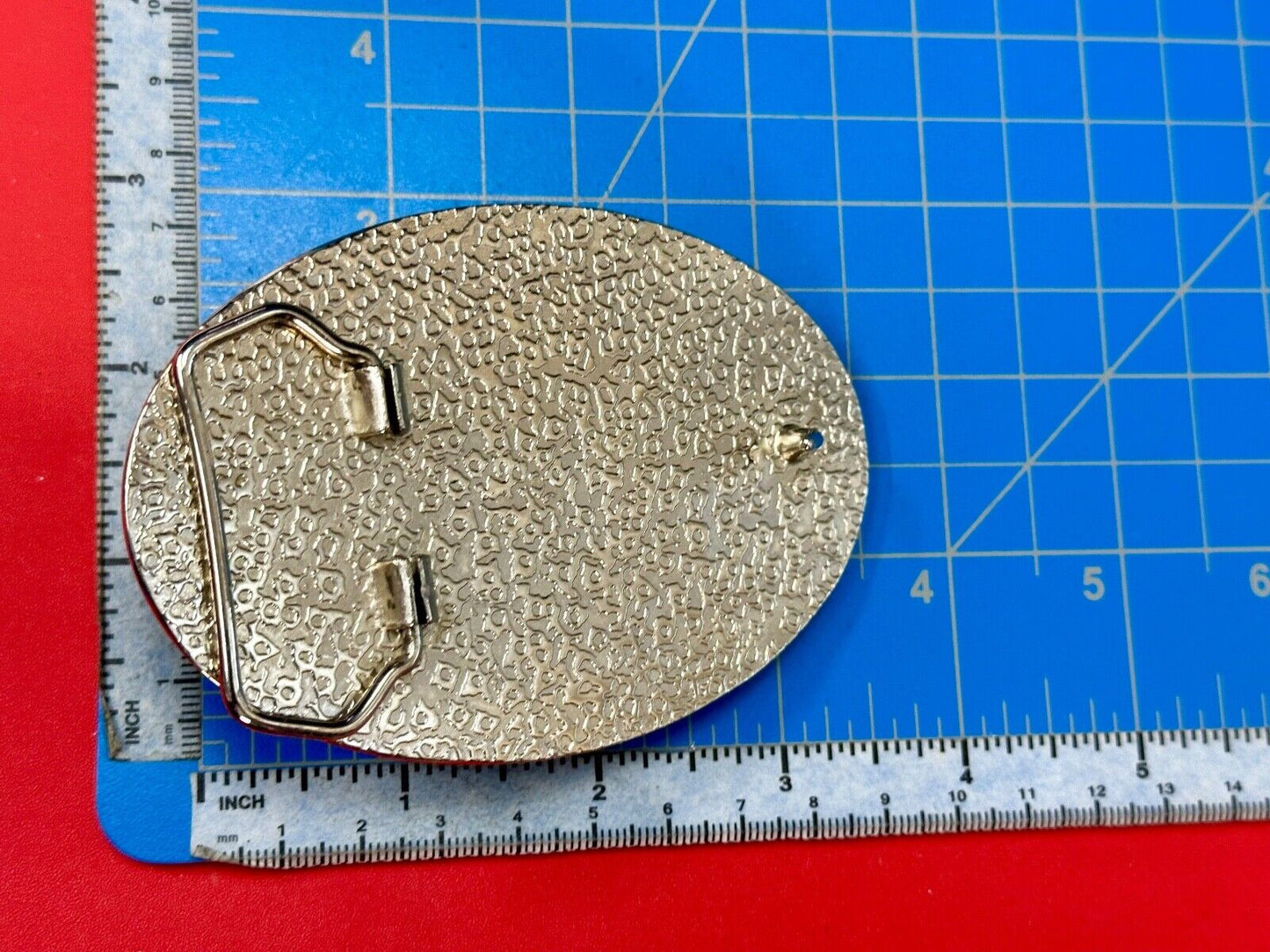 Artisan GHOST? Abstract animal head belt buckle covered in black rhinestone's